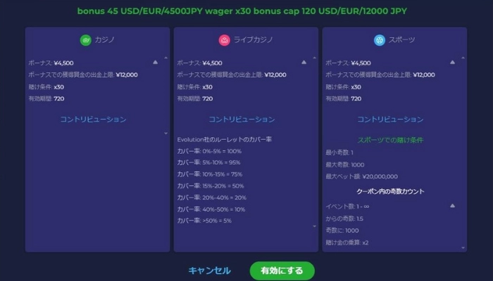 ラーメンベットカジノ入金不要ボーナス
