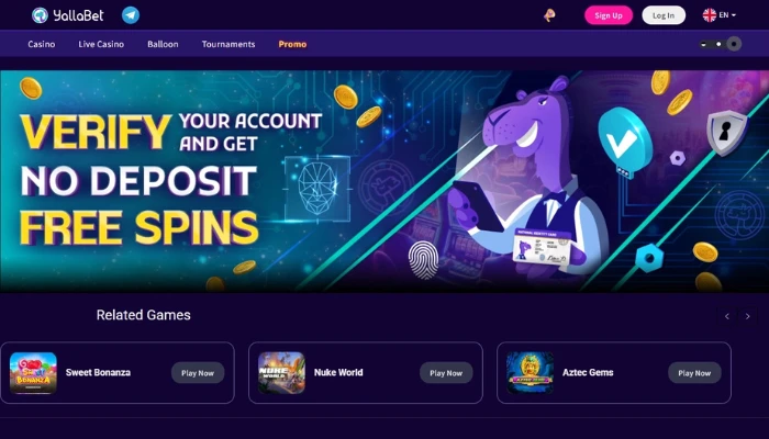 ヤラベットカジノ(YallaBet)入金不要ボーナス