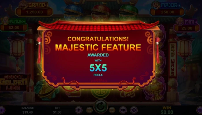 7回転目でマジェスティックフィーチャーに突入！