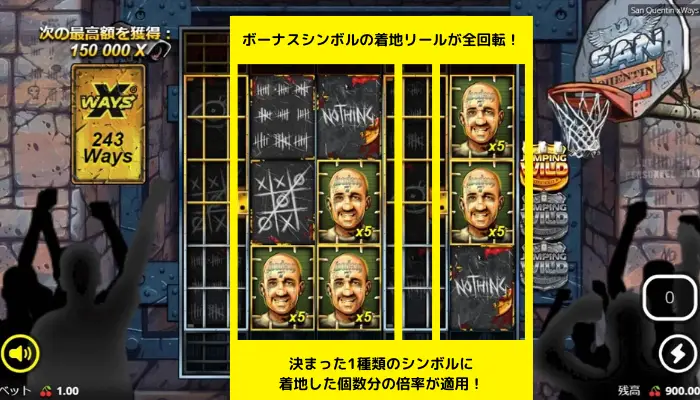 ロックダウンスピンの特殊シンボルとマルチプライヤー