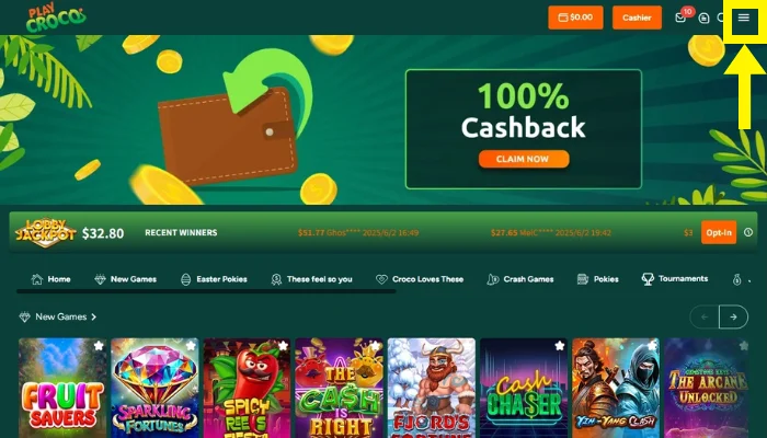 PlayCroco Casino(プレイクロコ)