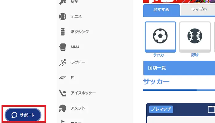 ライブチャットで問い合わせしてみた01