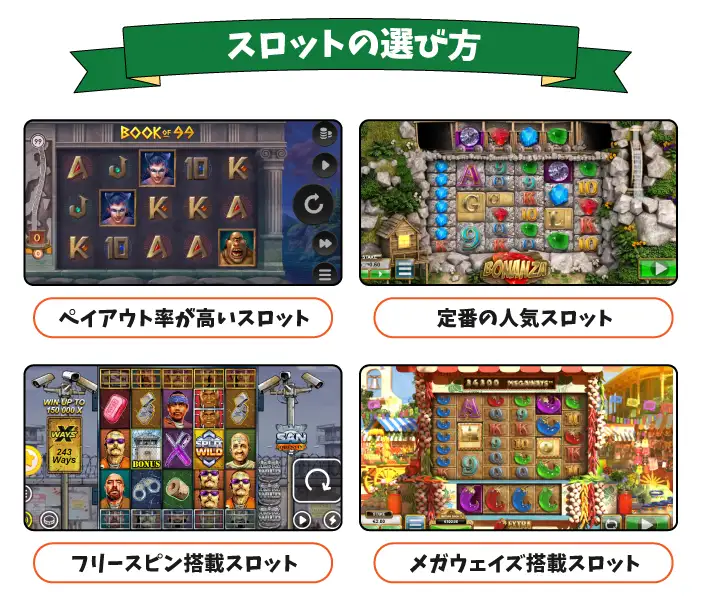 【目的別】オンラインカジノのスロットの選び方