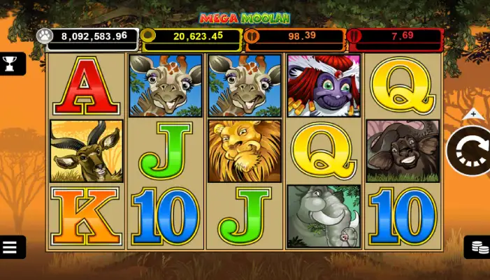 おすすめジャックポットスロット「Mega moolah（メガムーラ）」