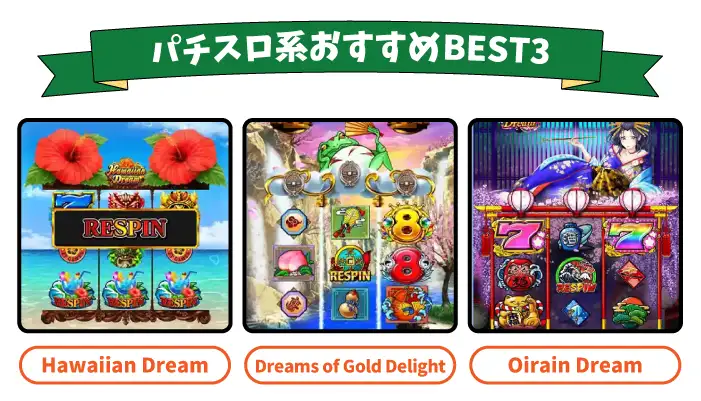 パチスロ系おすすめスロットBEST3