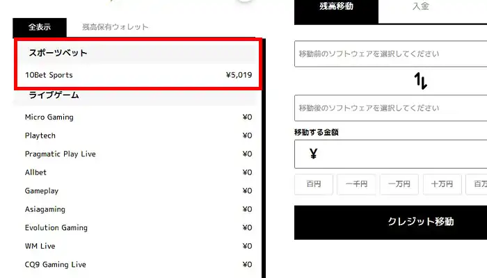 エルドアクレジット資金移動