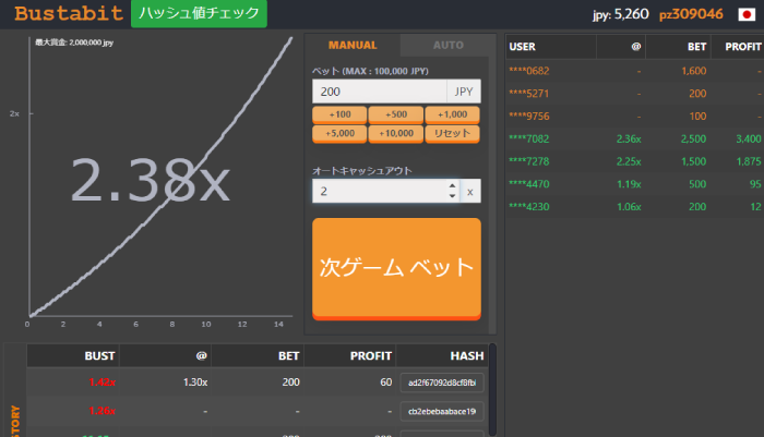 エルドアカジノでバスタビットを遊ぶための手順06