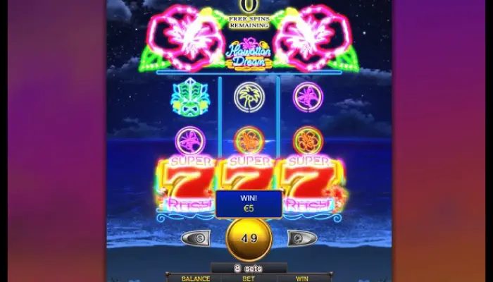 ペイアウト率が高い「ハワイアンドリーム」