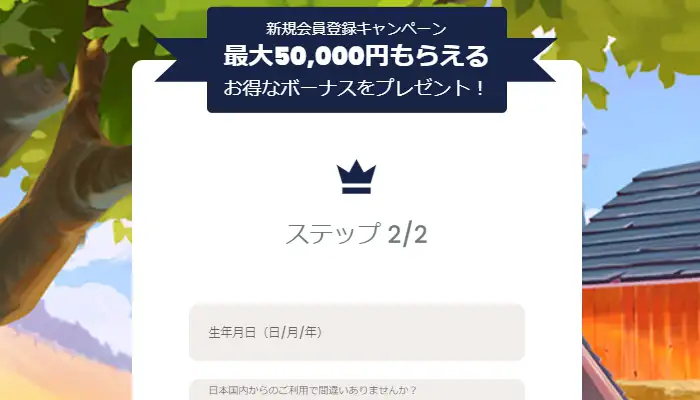 リリベットカジノの登録方法03