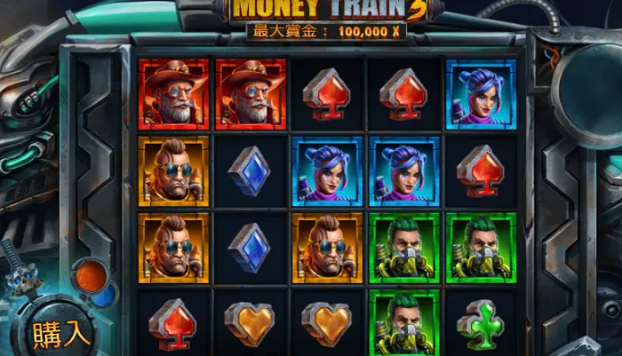 ボーナス機能搭載のスロットMoney Train3