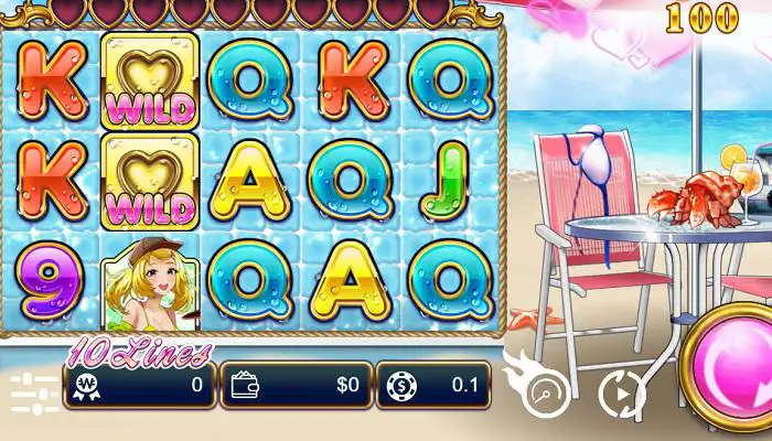 中ボラティリティのおすすめスロット「Bikini Queens Dating」